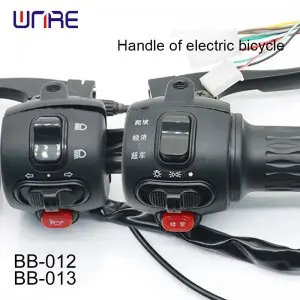 BB-012 BB-013 Heavy-Duty E-Bike Handlebar: IPX5 Waterproof, Wear-Resistant Switches for Delivery Fleets/Industrial EVs