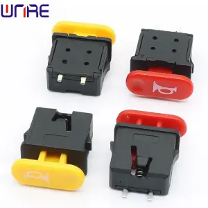 Electric scooter lock-free two-foot self-reset horn modified button switch