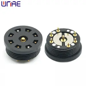 A13-14mm-7P Pogopin Magnet Port Male Female Adsorption Magnetic Connector Circular Threaded