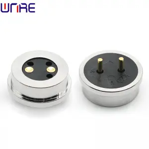 2Pin Circular Magnetic Connector Charging Port 2A 12V Waterproof Socket Pogopin Connector