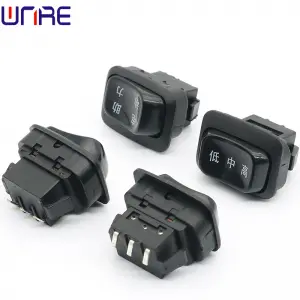 The electric driver switches the accessories left and right to the high, medium and low speed three gears, F R D and R keys, two gears, boat-type key switches