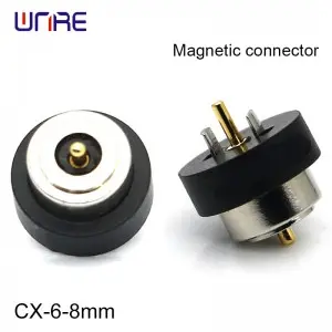 CX-6-8mm Magnetic Connector Pogopin Male Female Strong Suction Magnetic Charging for Drones/EV Charging/Industrial Robots
