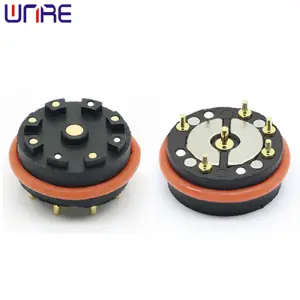 Strong Adsorption 6Pin 2A12V Magnetic Connector Charging Male Female Circular Pogopin Connector