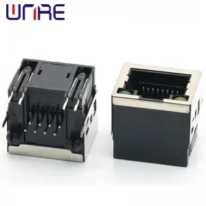 RJ45-56 Half Pack With Light New Module Single Port Female Socket Network Socket Connector Interface