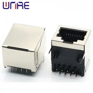 Network Socket Connector Interface RJ45-58C Single Port Full Package 8P8C Crystal Head Female