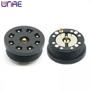 A13-14mm-2P Threaded DC Magnetic Connector Pogopin Male  Female Circular Charging Port