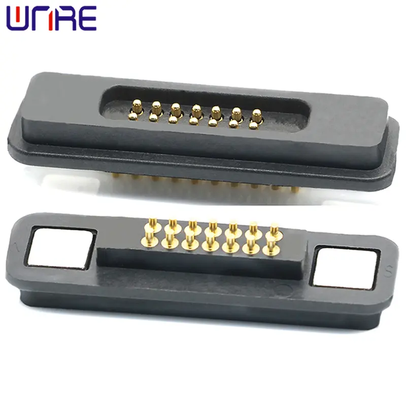 14P Pogopin CZX-E4 Waterproof Square Magnetic Connector1