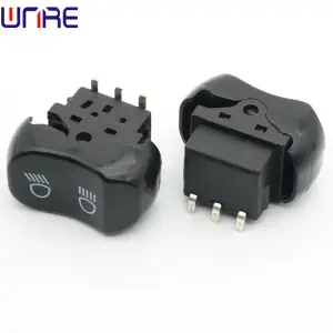 The electric vehicle button headlamp far and near switches two gears boat type switch