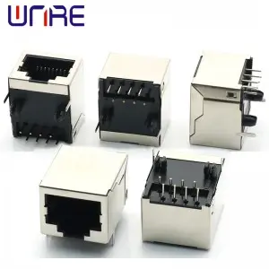 Network Socket Connector Interface RJ45-58C Single Port Full Package 8P8C Crystal Head Female