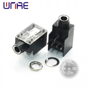 CK-6.35-206 Headphone Socket, Audio connection device, black thread