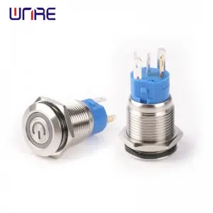 16F flat head ring power lamp self-locking