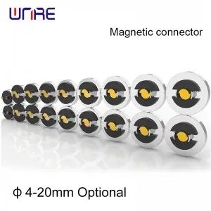 φ4-20mm Magnetic Connector Pogopin Male Female Customizable High-Current Charging Socket High-Force Contact Terminal