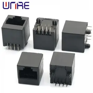 RJ45-524 All Plastic Without Light Crystal Head Network Socket Connector Interface