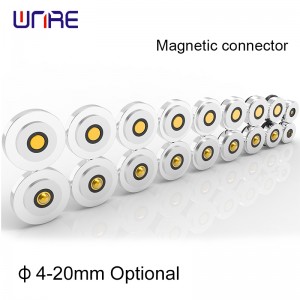 φ4-20mm Magnetic Connector Pogopin Male Female Customizable High-Current Charging Socket High-Force Contact Terminal