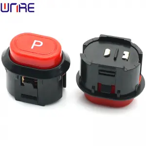 Children’s toy battery car P key horn repair key red lock-free self-reset handle electric car start switch