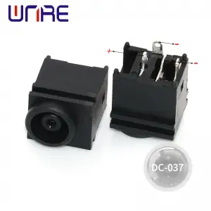 DC power socket Laptop DC-037 horizontal three-pin interface charging dock