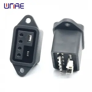 New National Standard Electric Bicycle Socket High Current Male And Female Interface High-temperature Resistant Charging Product DY-R645AM