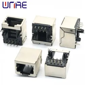 RJ45-56B With Shielding Network Socket Connector Crystal Head Female Horizontal Interface Socket