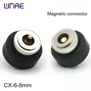 CX-6-8mm Magnetic Connector Pogopin Male Female Strong Suction Magnetic Charging for Drones/EV Charging/Industrial Robots
