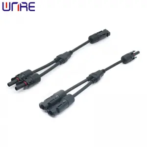 Photovoltaic Connector Y-shaped Male And Female Plug Three-way One To Two Adapter