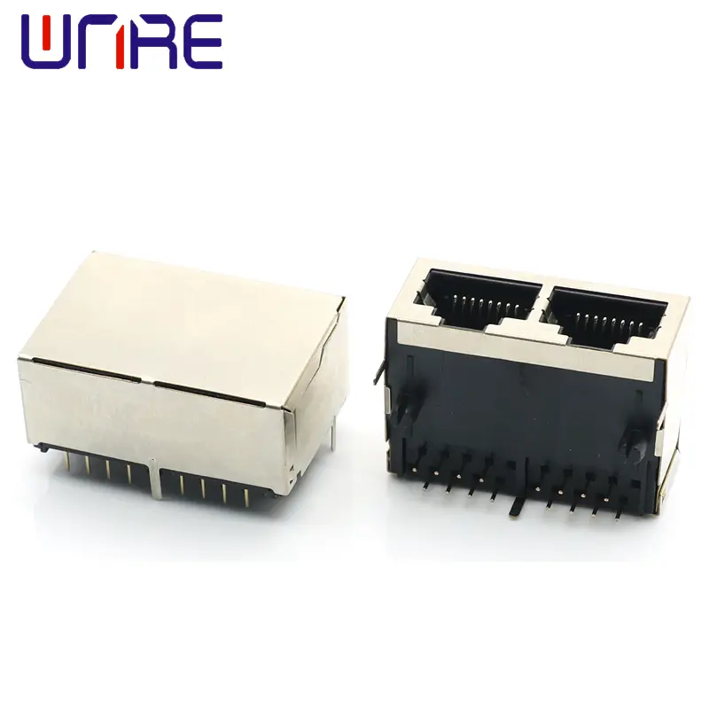 RJ45-59 Dual Port Full Package Network Socket Connector 1