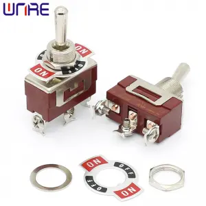KL-C123 Toggle Switch (ON) OFF (ON) Reset 3pin Home Appliance Accessories Rocker Switch