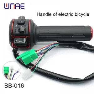 BB-016 BB-017 Premium E-Bike Handle Integrated Horn/Turn Signal/Lights Tactile Feedback for City Commuter E-Mopeds