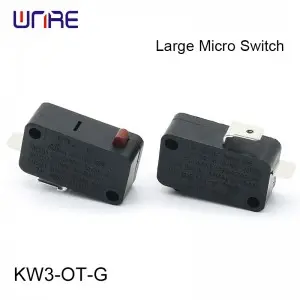 KW3-OT-G Largre Micro Switch 2-Pin Red Button For Home Appliances Industrial Automation Automotive Electronics Security Devices