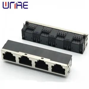 RJ45-56-1X4 Half Pack With Shell New Module Connector 8P8C Network Socket Connector Interface