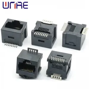 RJ45-5445-1X1-8P8C-SMT All Plastic Without Light Network Socket Connector Interface