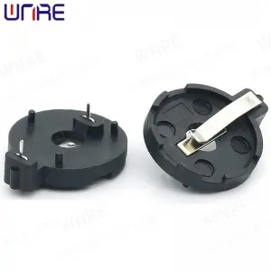 BS2032-3-1 Button Cell Battery Socket Black BS Battery Holder Case Box Coin Cell Socket 5Pcs