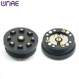 Magnet Power Supply Port A13-14mm-4P Circular Threaded  Pogopin Male Female Magnetic Connector